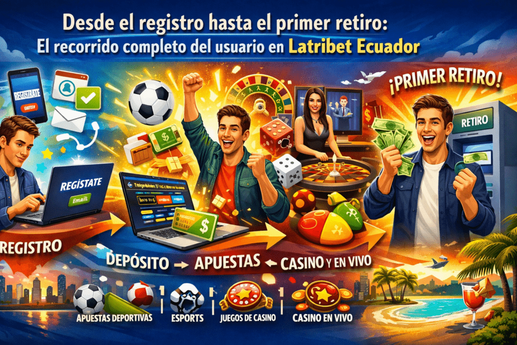 Desde el registro hasta el primer retiro el recorrido completo del usuario en Latribet Ecuador